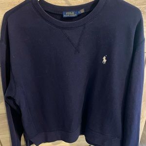 Womens navy blue Ralph Lauren crew neck
